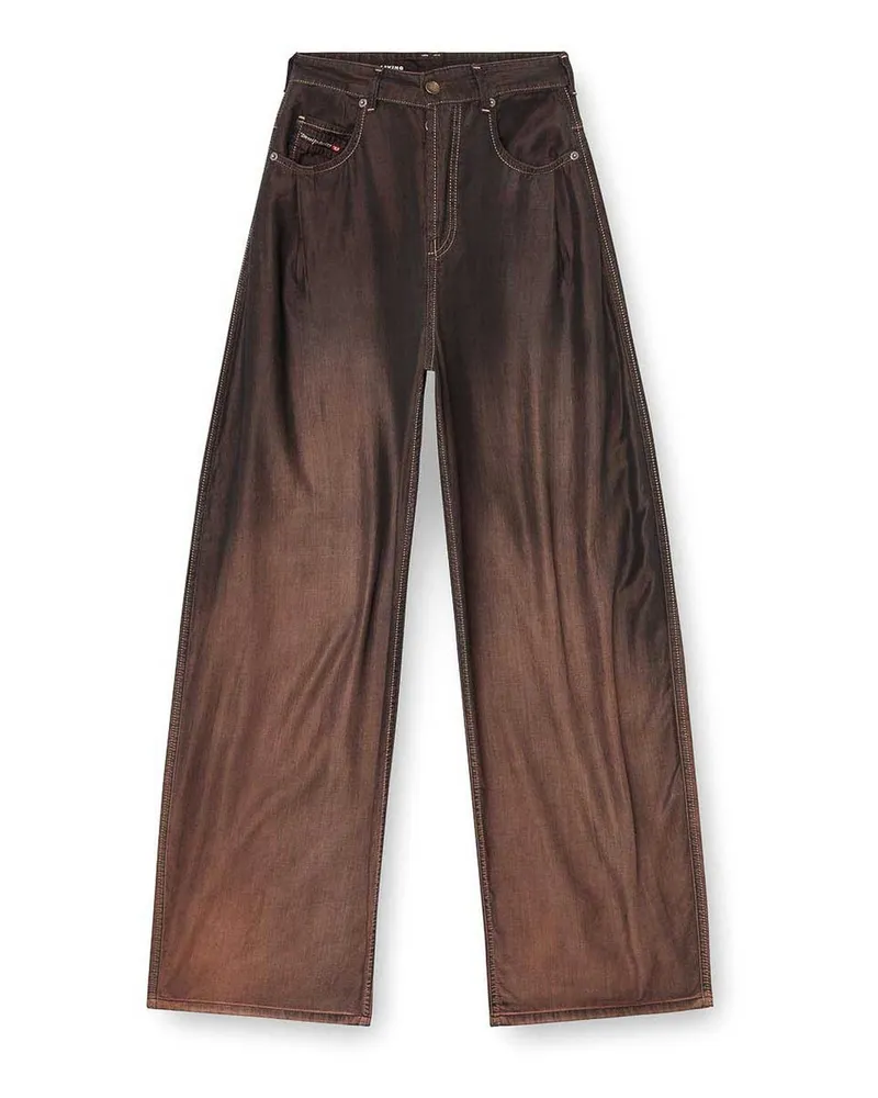 Diesel Straight Leg Jeans - Schwarz Schwarz