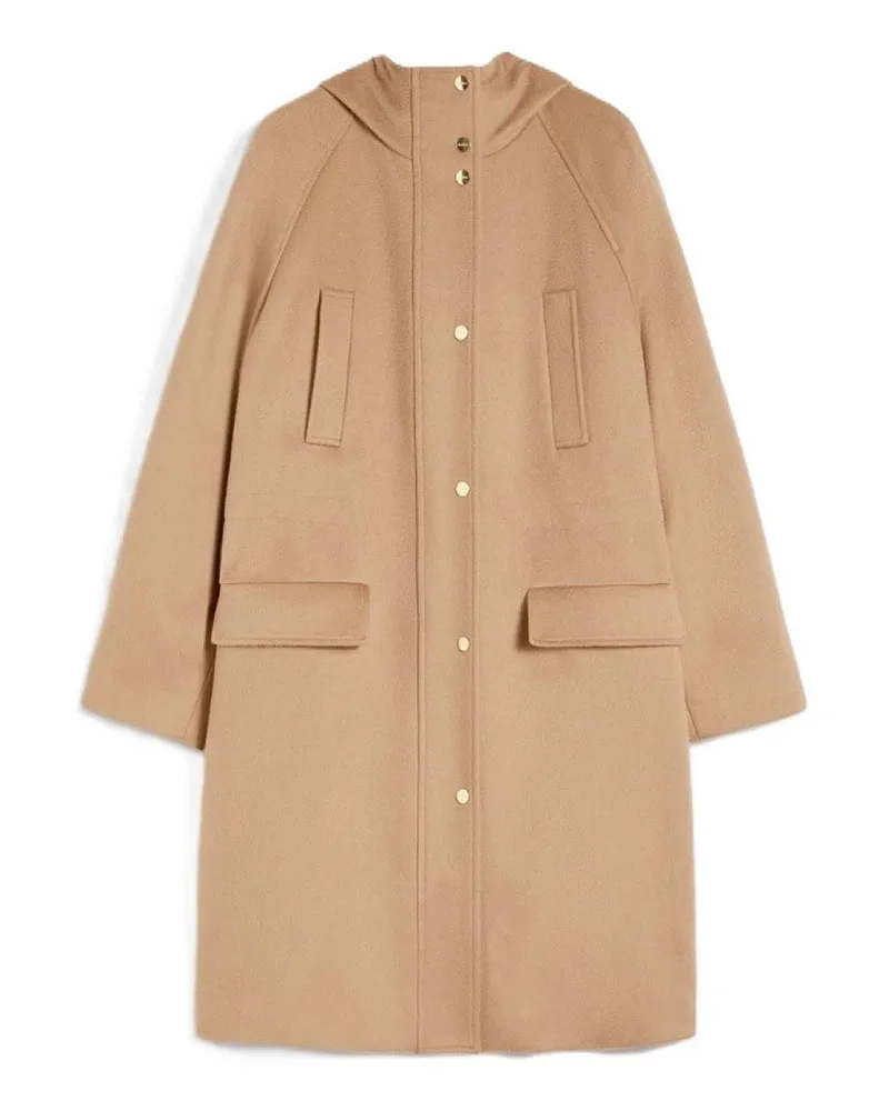 Max Mara Knielanger Mantel - Camel Camel