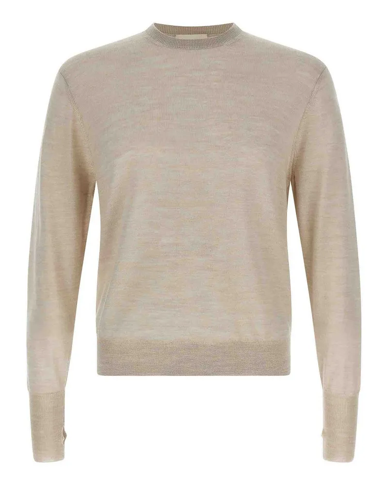 MA'RY'YA Rundhalspullover - Beige Beige