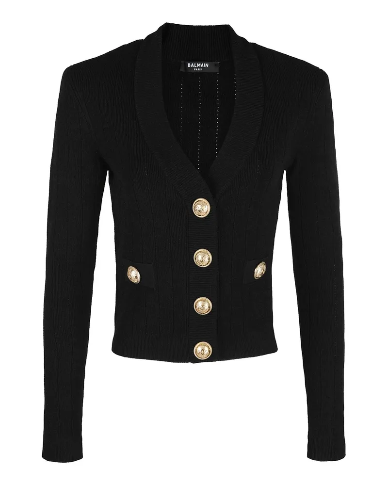 Balmain Cardigan - Schwarz Schwarz