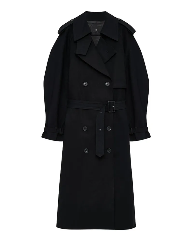 Anine Bing Trenchcoat - Schwarz Schwarz