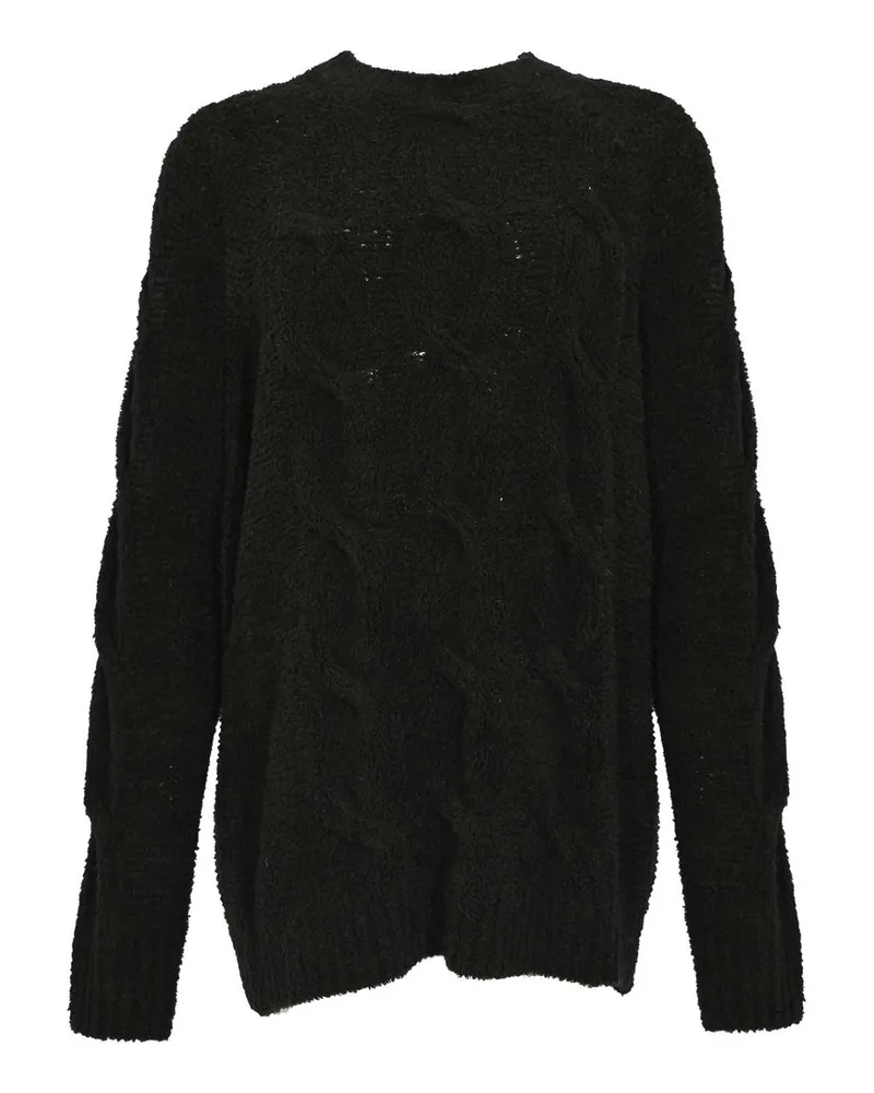 SPORTMAX Rundhalspullover - Schwarz Schwarz