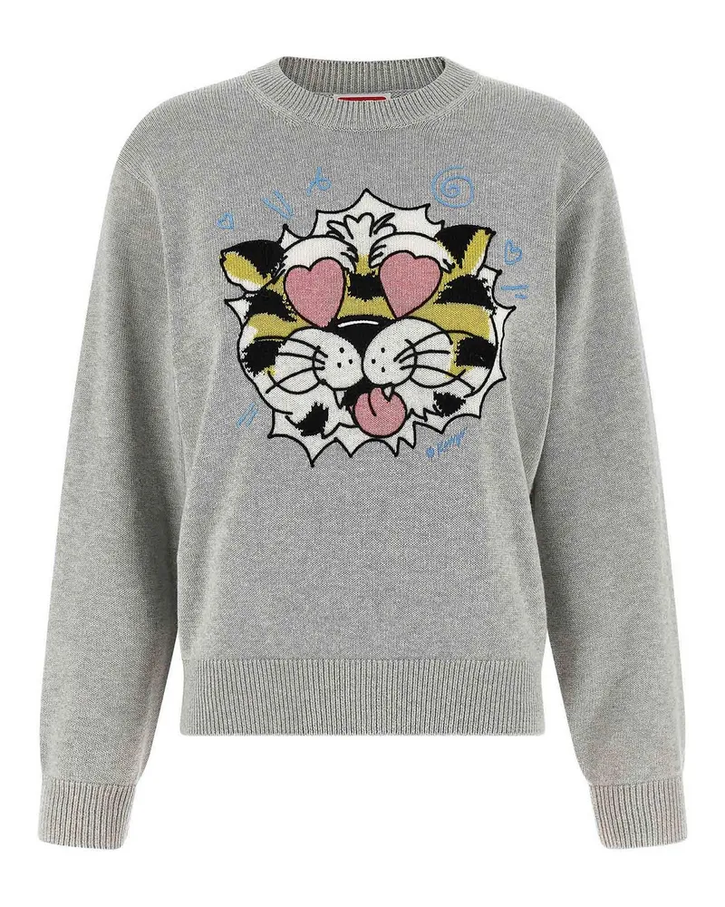 Kenzo Rundhalspullover - Grau Grau