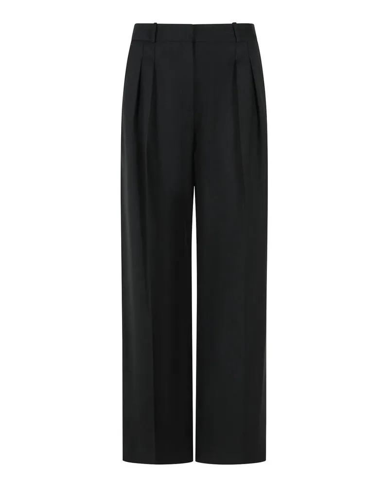 Loulou Studio Casual Hose - Schwarz Schwarz