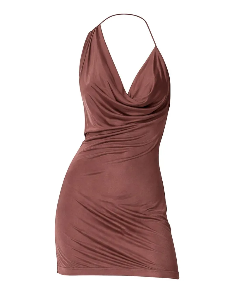 Amazuìn Kurzes Kleid - Braun Braun