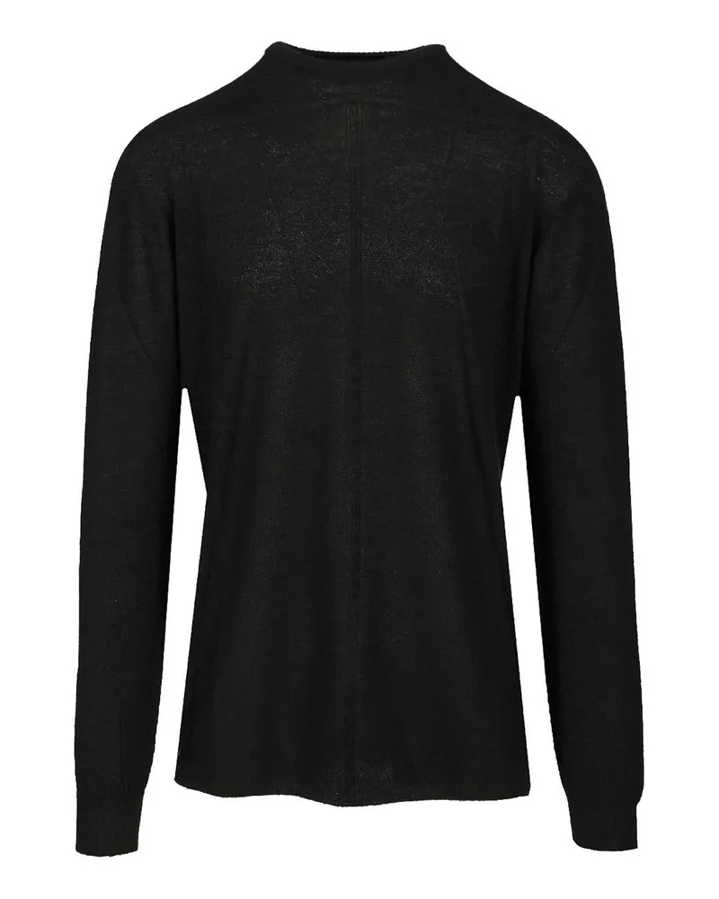 Rick Owens Rundhalspullover - Schwarz Schwarz