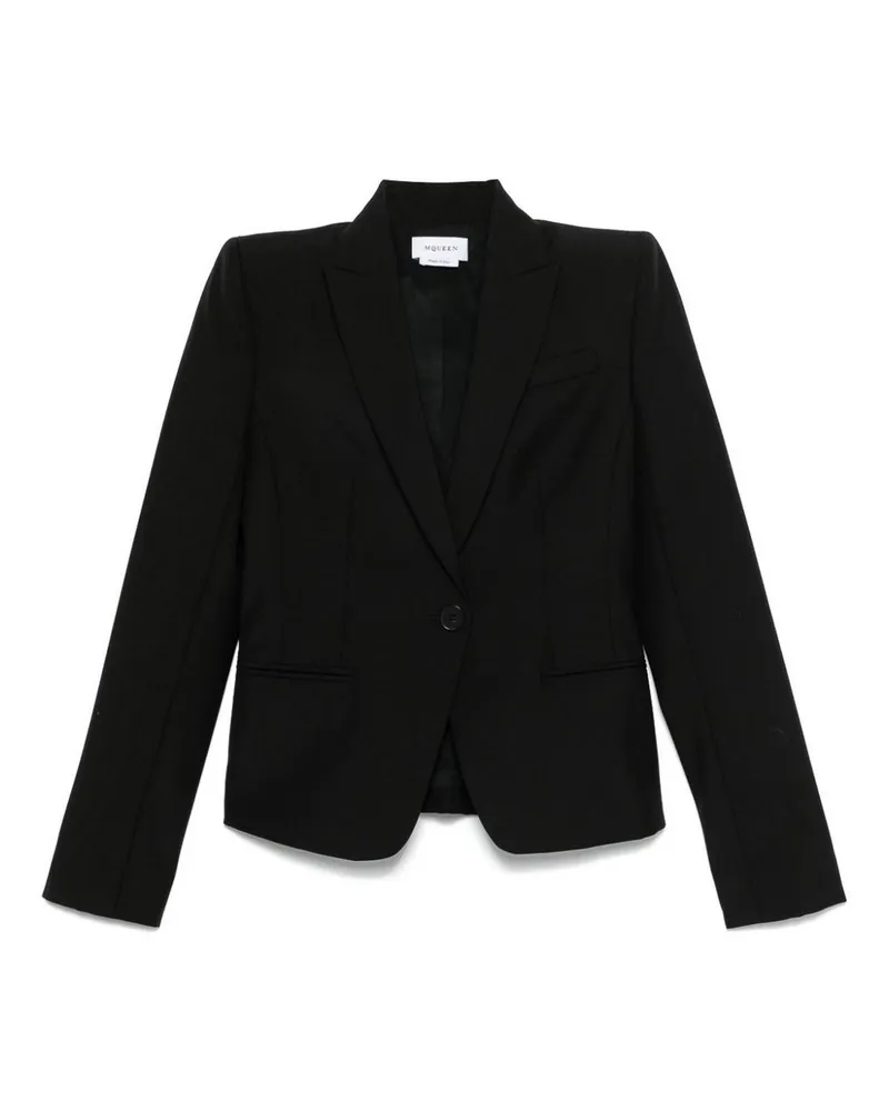 Alexander McQueen Rundhalspullover - Schwarz Schwarz