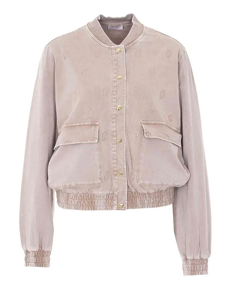 Liu Jo Lederjacke - Beige Beige