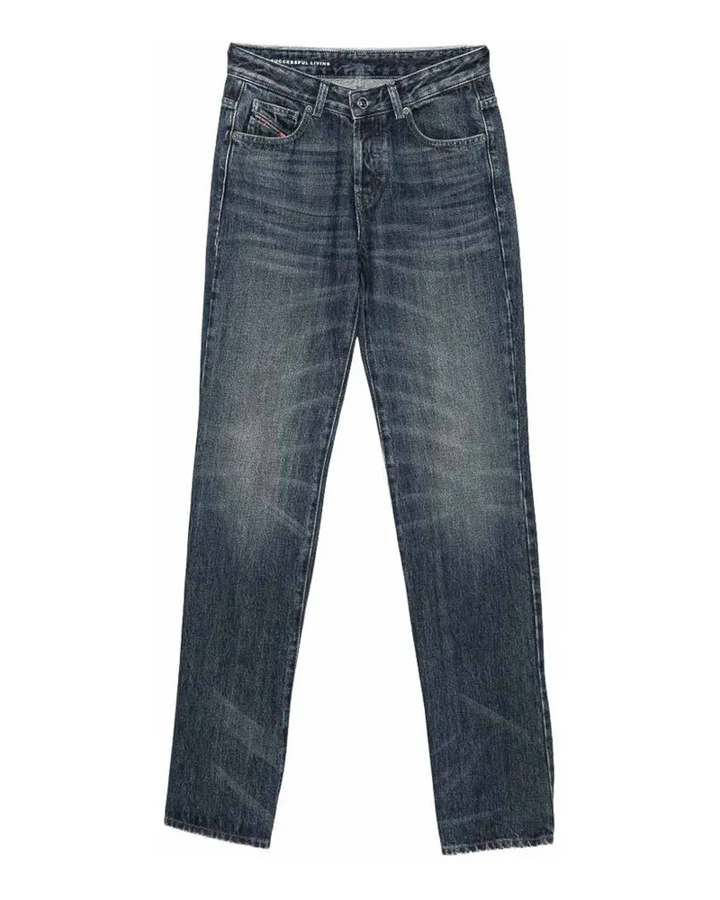 Diesel Straight Leg Jeans - Blau Blau