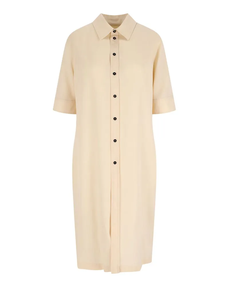 Jil Sander Knielanges Kleid - Weiß Weiß