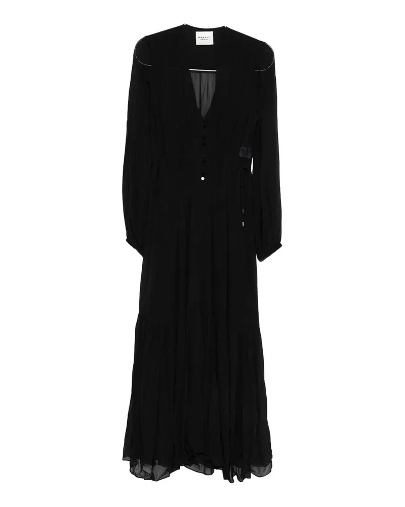 Étoile Isabel Marant Knielanges Kleid - Schwarz Schwarz