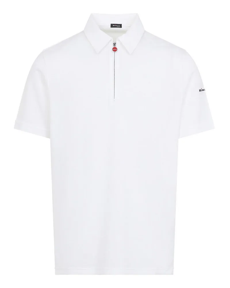 Kiton Poloshirt - Weiß Weiß