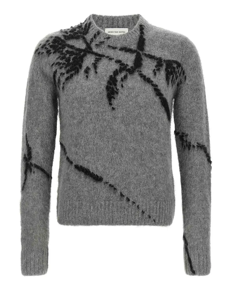Dries van Noten Rundhalspullover - Grau Grau