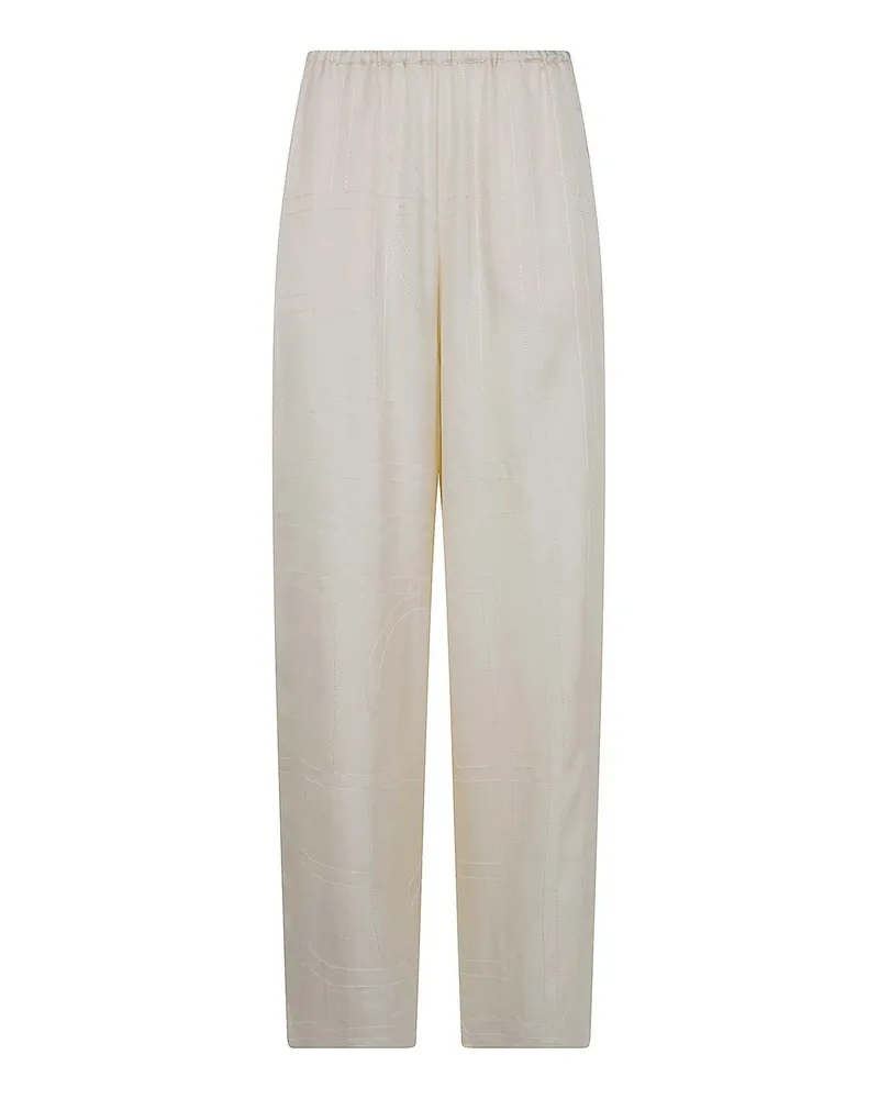 Totême Casual Hose - Weiß Weiß