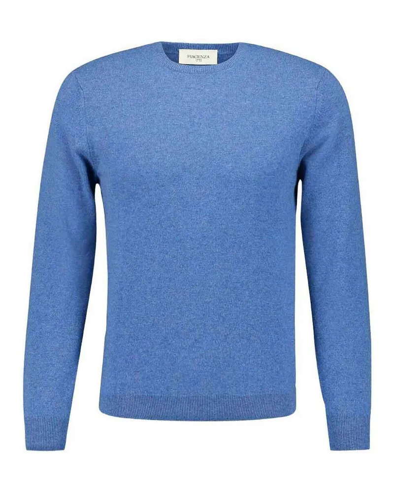 Piacenza Cashmere Rundhalspullover - Blau Blau