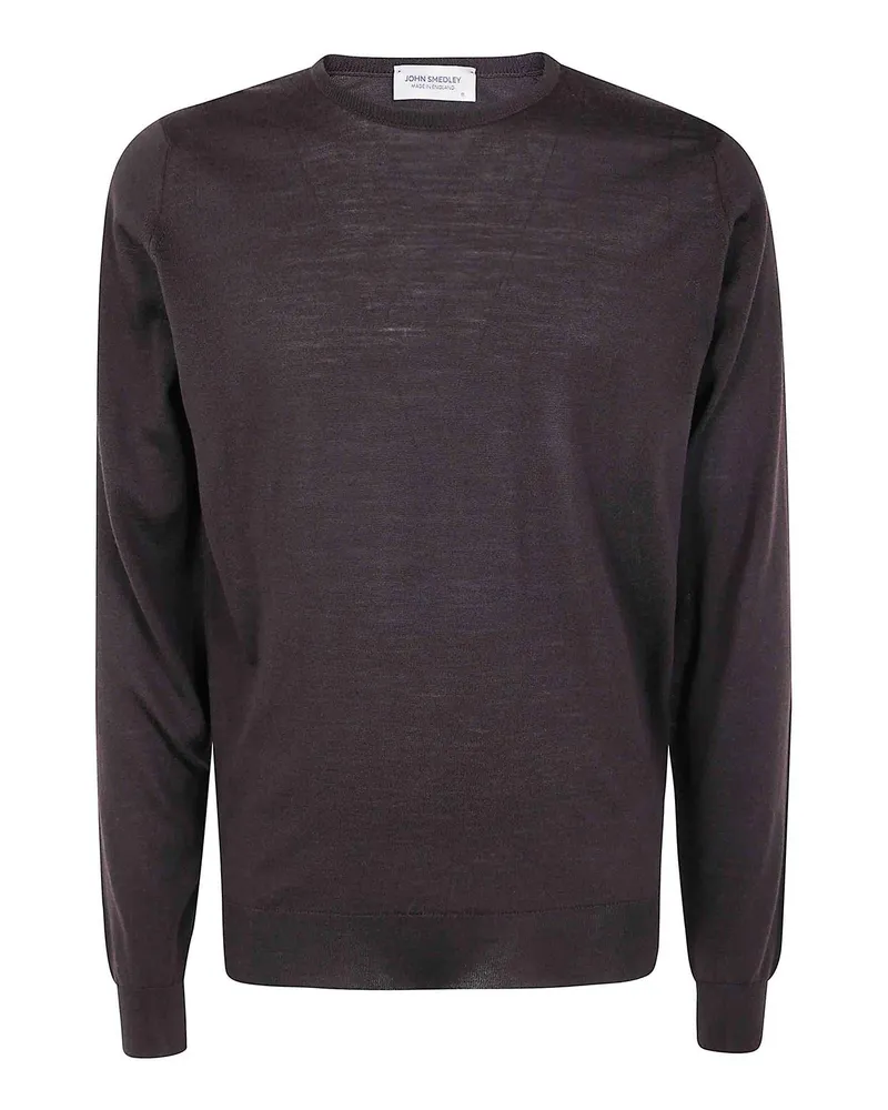 John Smedley Rundhalspullover - Braun Braun