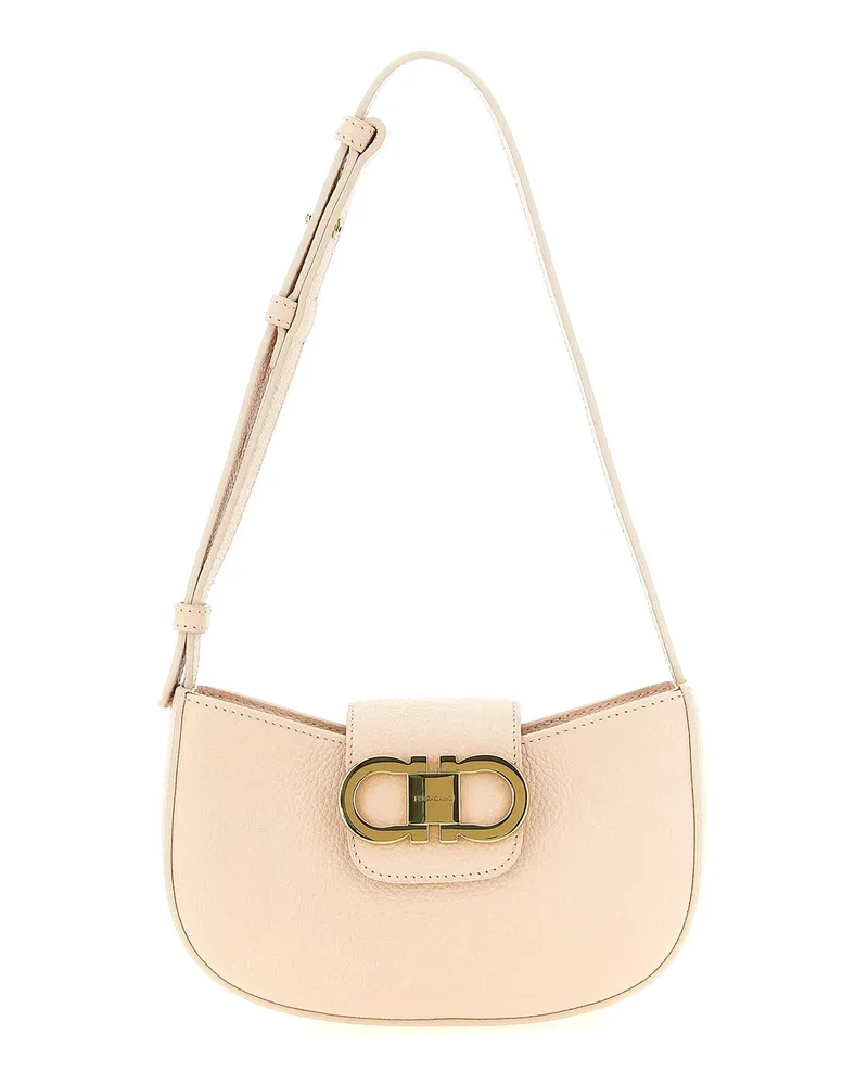 Ferragamo Schultertasche - Nude Nude