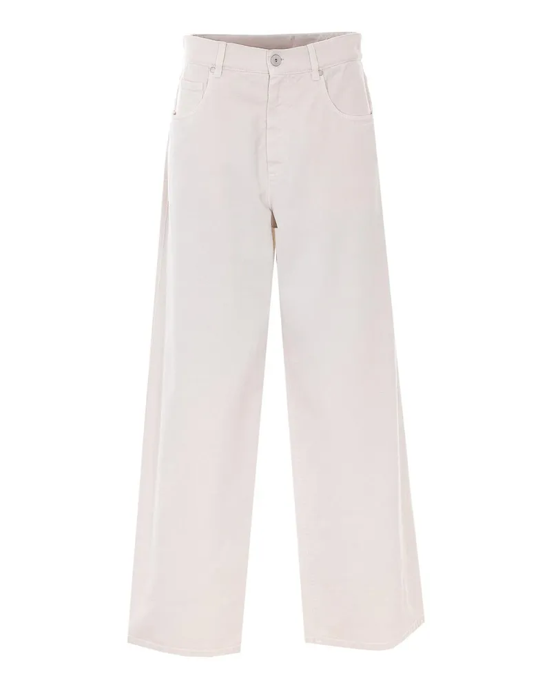 Brunello Cucinelli Casual Hose - Weiß Weiß