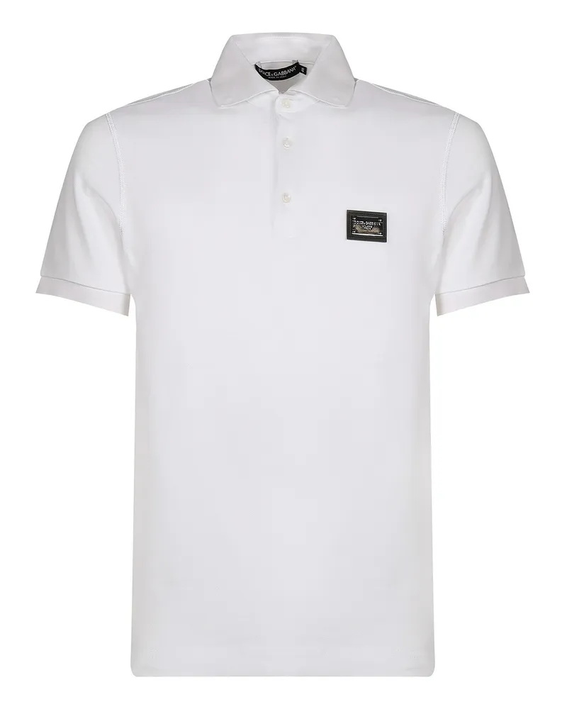 Dolce & Gabbana Poloshirt - Weiß Weiß