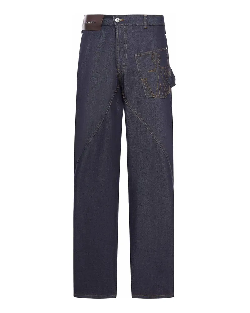 J.W.Anderson J. W. Anderson Straight Leg Jeans - Blau Blau