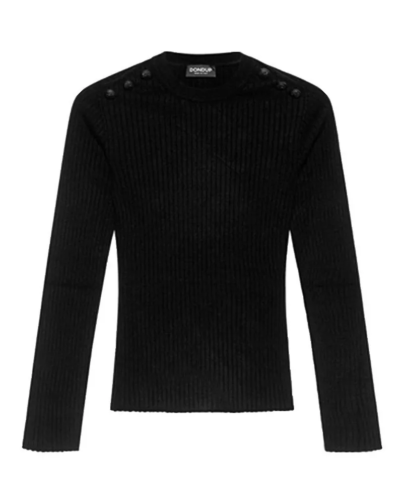 Dondup Rundhalspullover - Schwarz Schwarz