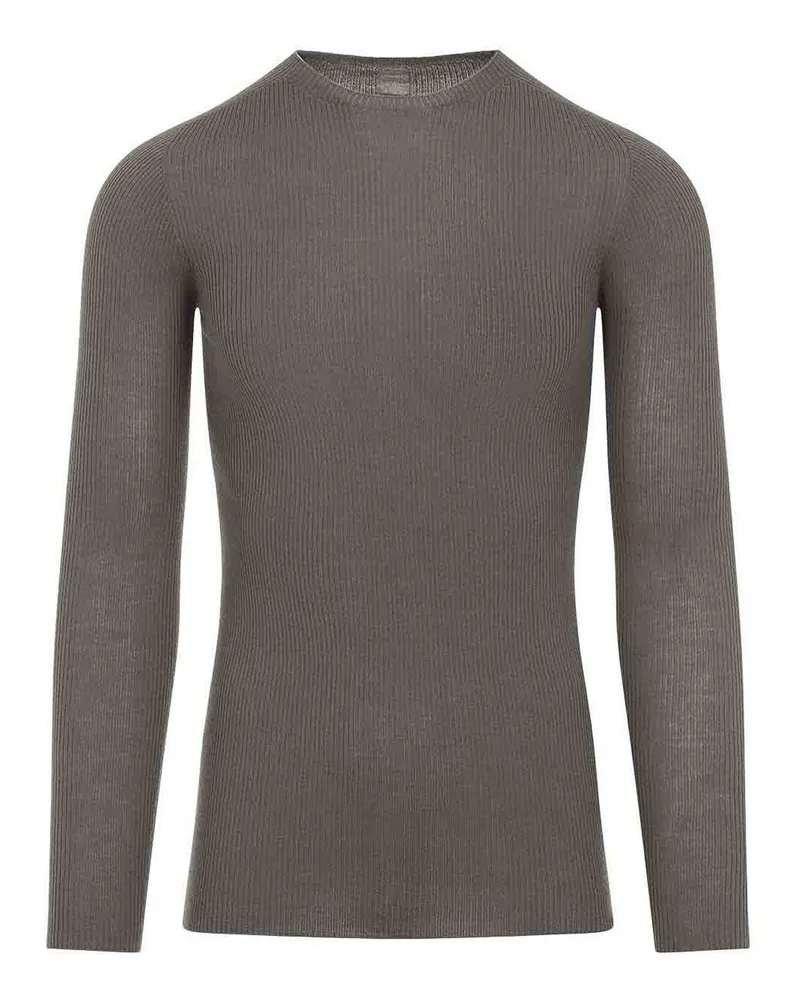 Rick Owens Rundhalspullover - Grau Grau