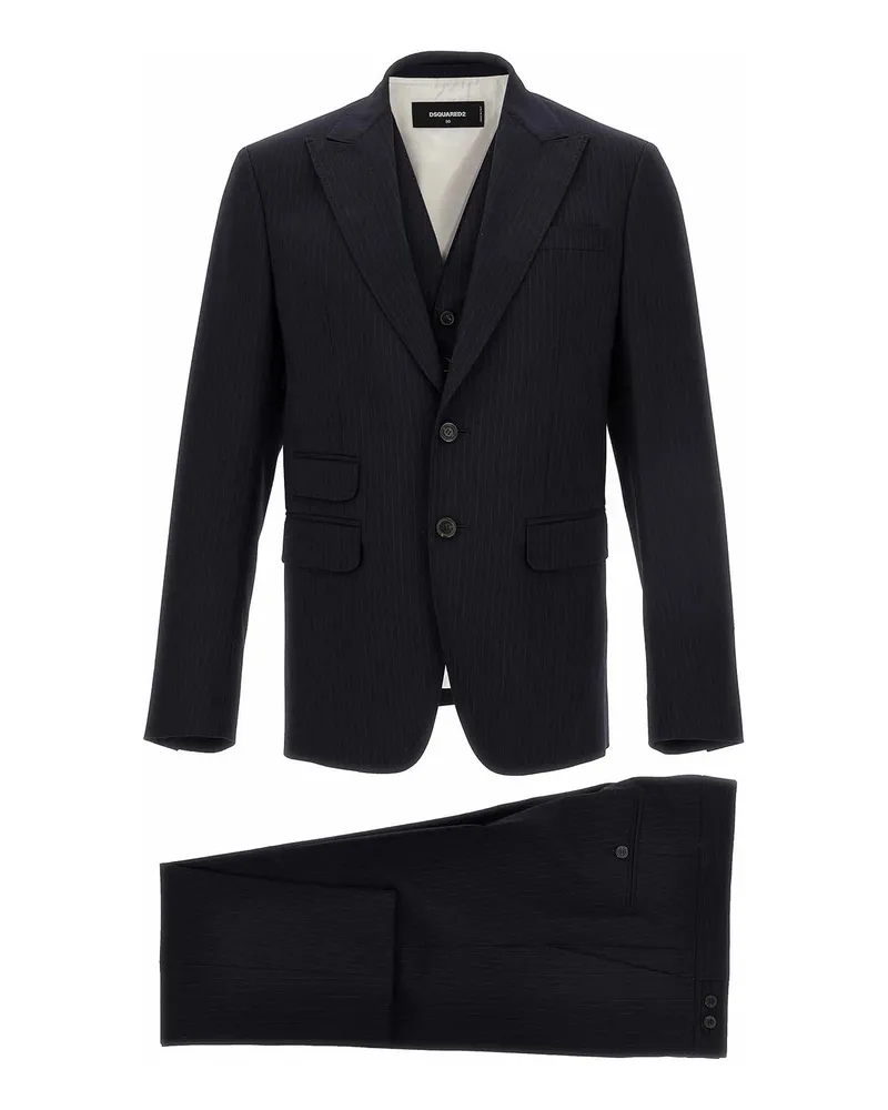 Dsquared2 Knielanges Kleid - Blau Blau