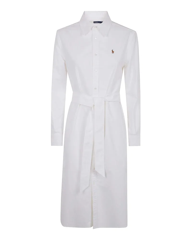 Ralph Lauren Knielanges Kleid - Weiß Weiß