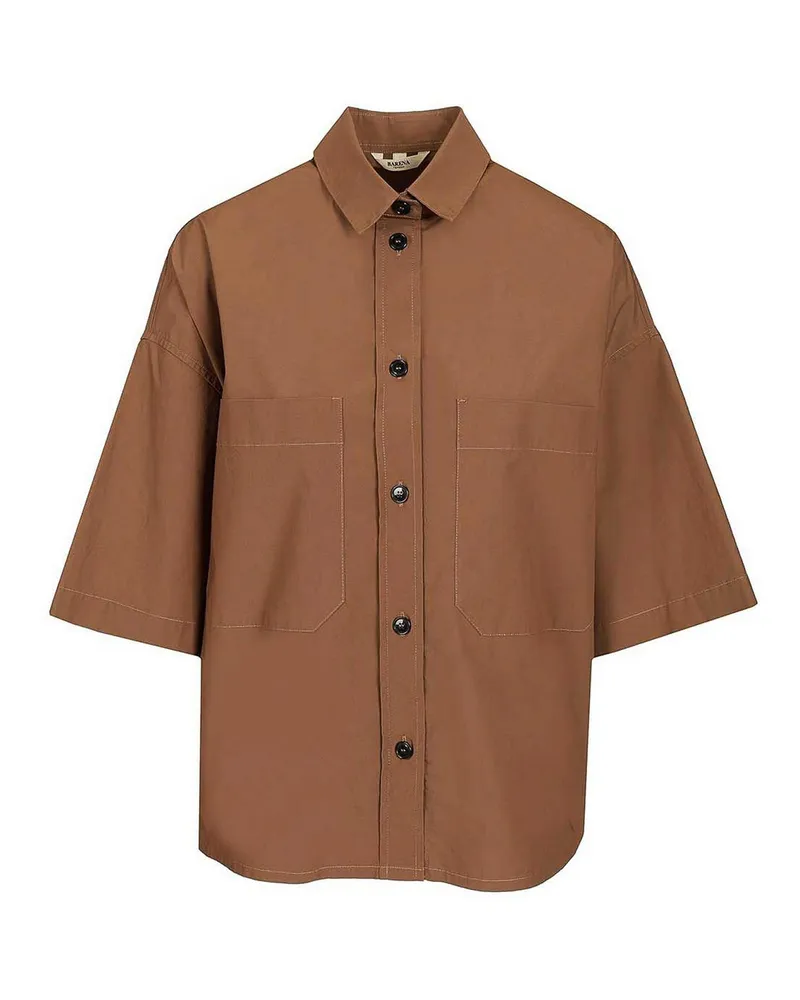 BARENA Hemd - Braun Braun