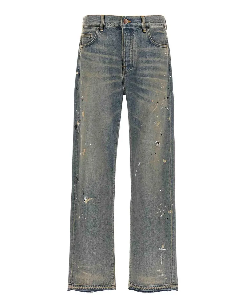 Amiri Straight Leg Jeans - Hellblau Hellblau