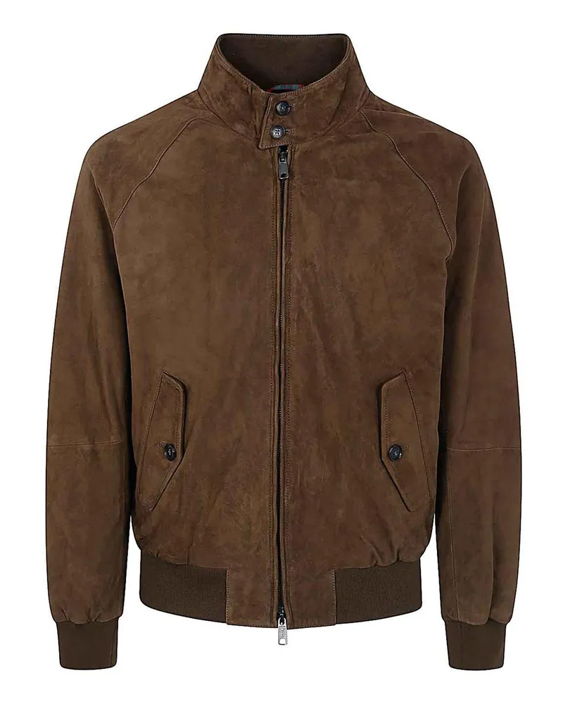 Baracuta Lederjacke - Grün Grün