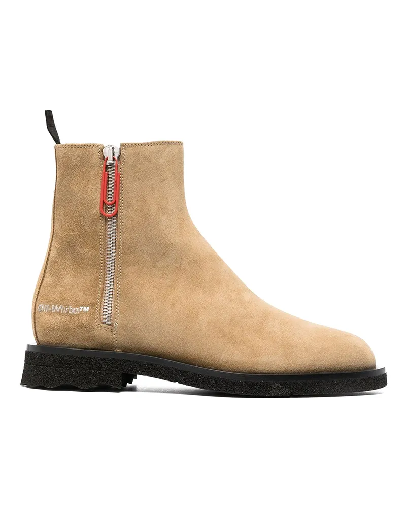 OFF-WHITE Stiefeletten - Weiß Beige