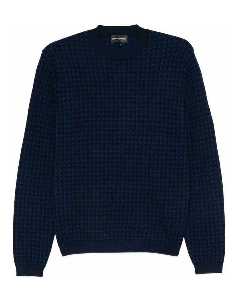 Emporio Armani Rundhalspullover - Blau Blau