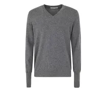 V-Pullover - Grau