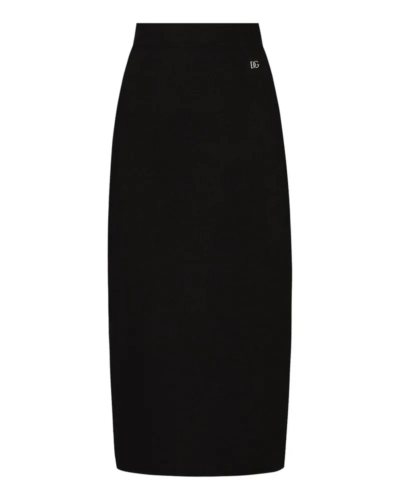 Dolce & Gabbana Knielanges Kleid - Schwarz Schwarz