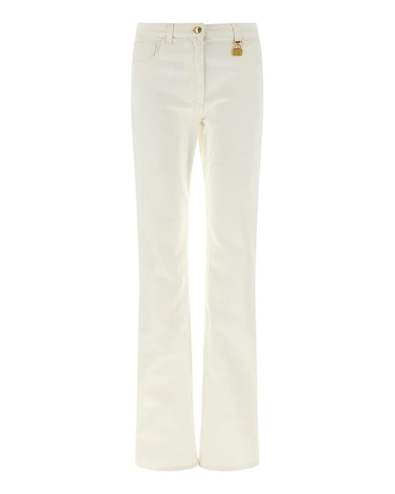 Elisabetta Franchi Straight Leg Jeans - Weiß Weiß