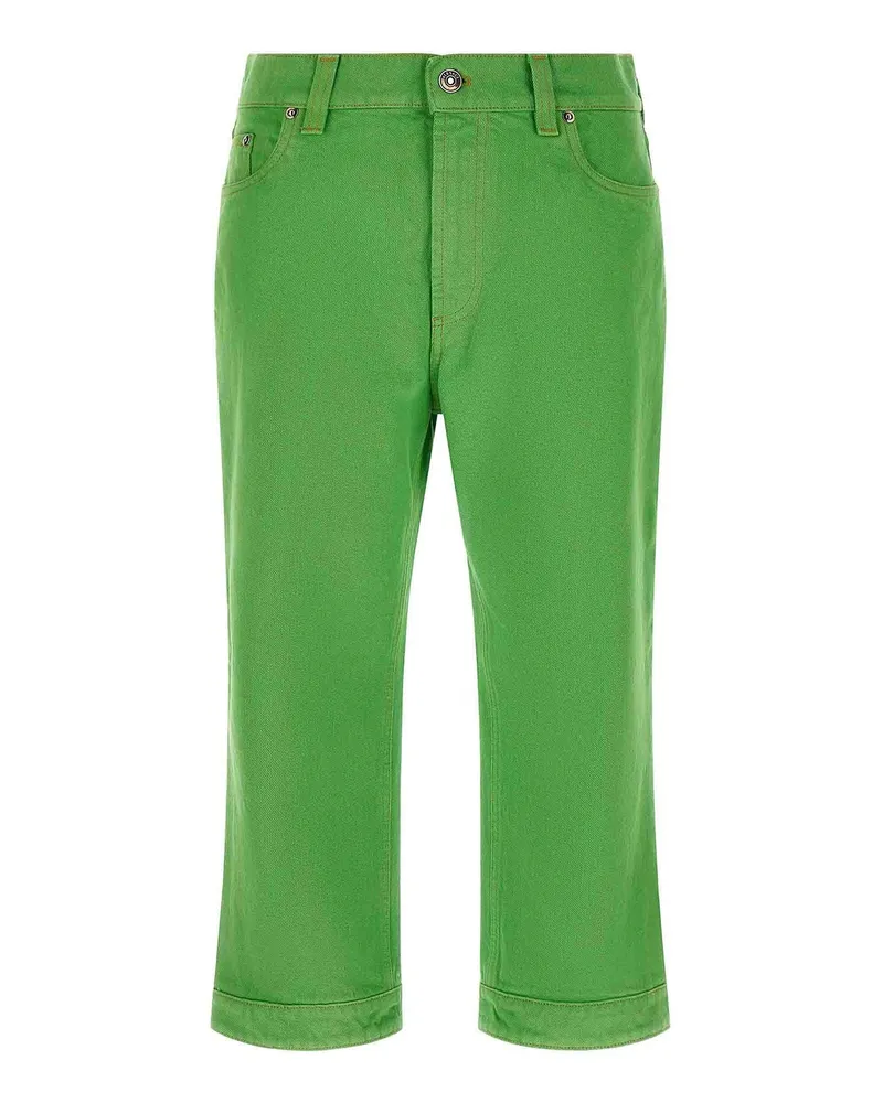 Versace Straight Leg Jeans - Grün Grün