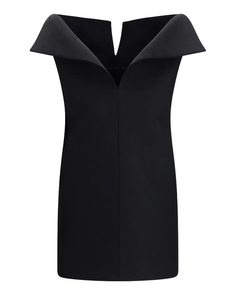 Balenciaga Knielanges Kleid - Weiß Schwarz