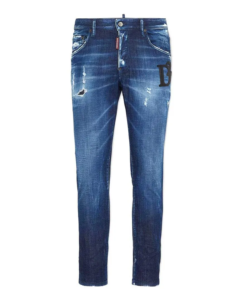 Dsquared2 Straight Leg Jeans - Blau Blau