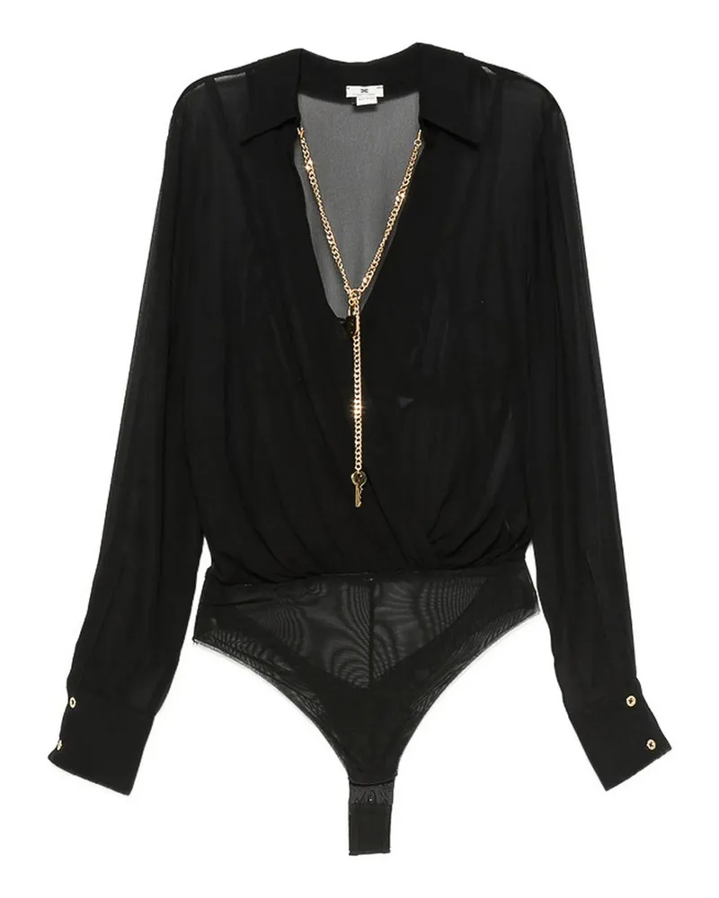 Elisabetta Franchi Hemd - Schwarz Schwarz