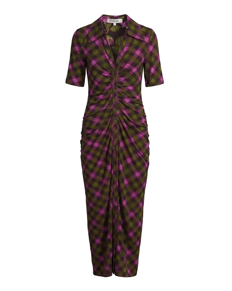Diane von Furstenberg Knielanges Kleid - Schwarz Schwarz