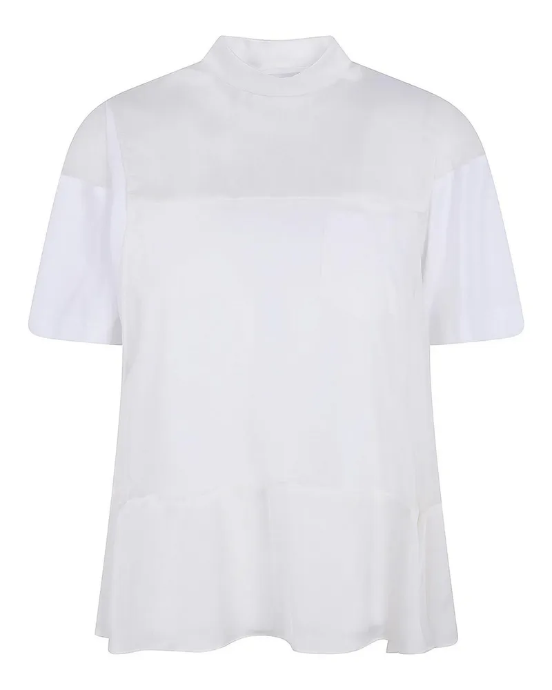 Sacai T-Shirt - Weiß Weiß