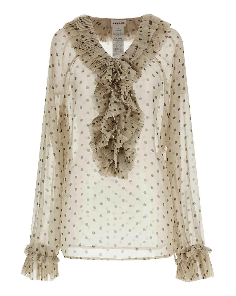 P.A.R.O.S.H. P. A.R. O H. Bluse - Beige Beige