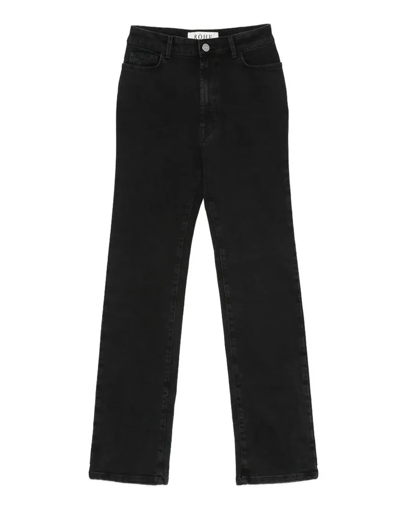 Róhe Straight Leg Jeans - Schwarz Schwarz
