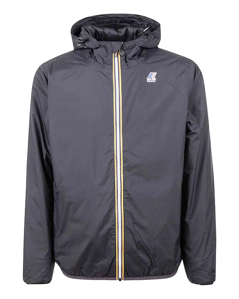 K-Way Knielanger Mantel - Schwarz Schwarz