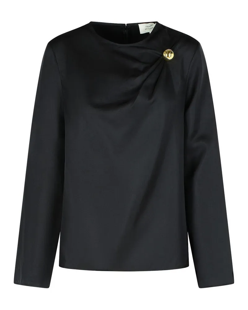 Loulou Studio Bluse - Schwarz Schwarz