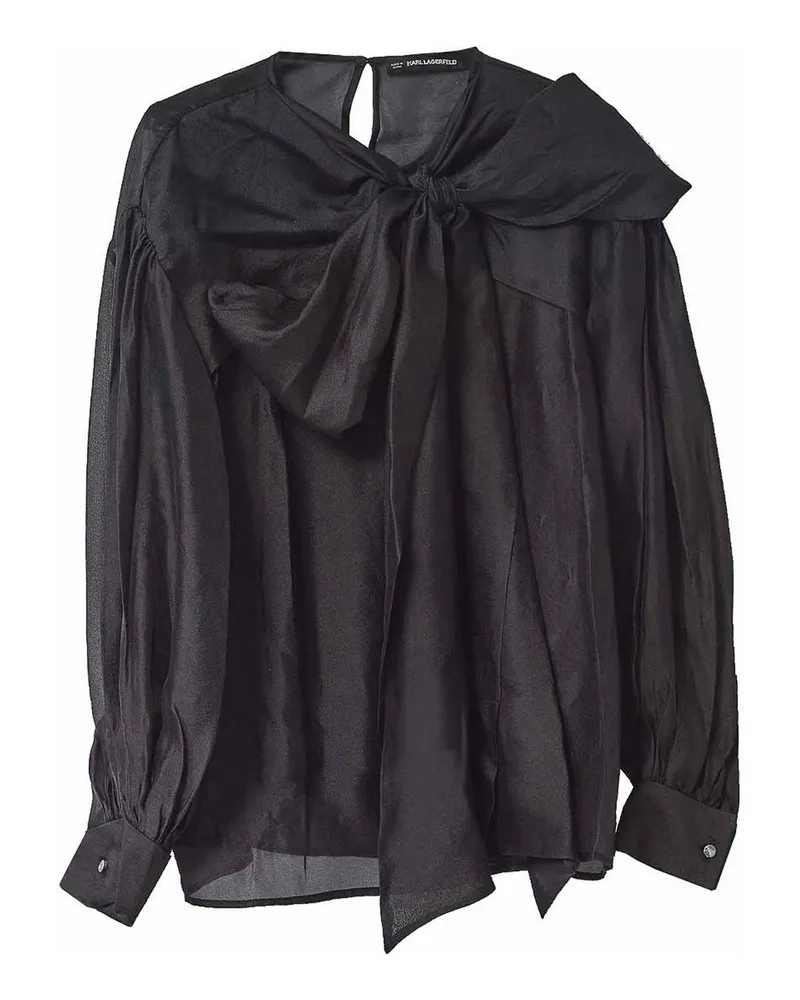 Karl Lagerfeld Bluse - Schwarz Schwarz
