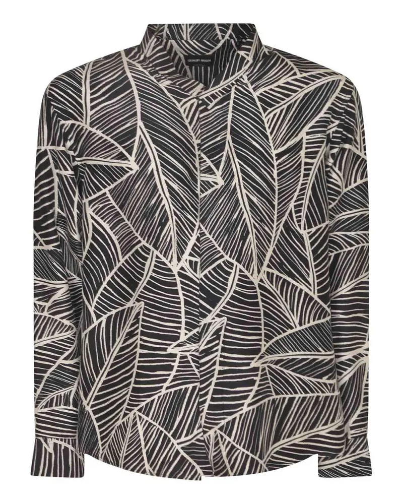 Giorgio Armani Hemd - Schwarz Schwarz