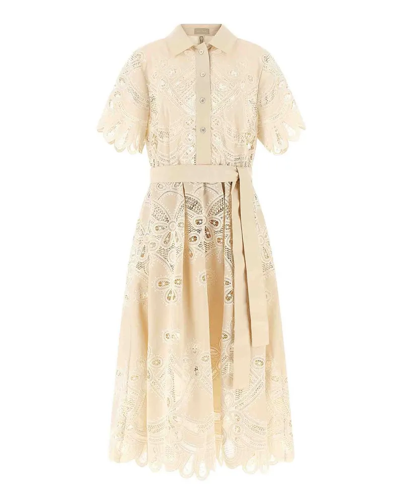 Elie Saab Schlagjeans - Weiß Weiß