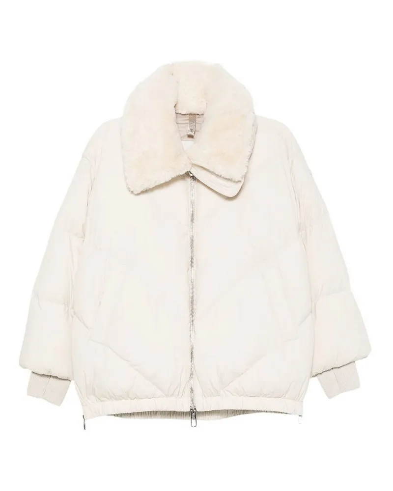 DUNO Daunenjacke - Creme Creme